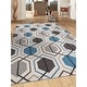 preview thumbnail 1 of 27, World Rug Gallery Contemporary Geometric Stripe Non-Slip Area Rug