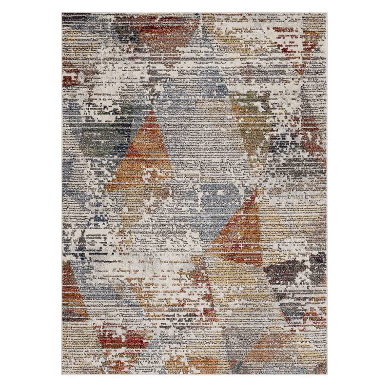 Mohawk Home Anderson Abstract Geometric Striped Contemporary Area Rug - 5' 3" x 8' - Multi - Runner/Rectangle