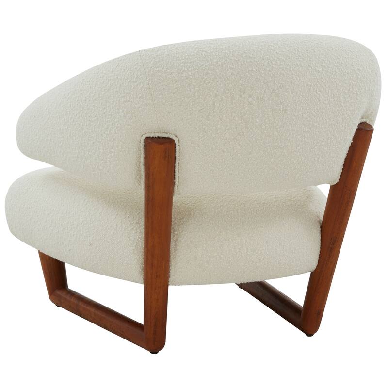 SAFAVIEH Couture Jakobina Wooden Legs Accent Chair - 29 In W x 31.5 In D x 29.5 In H - 29Wx32Dx30H