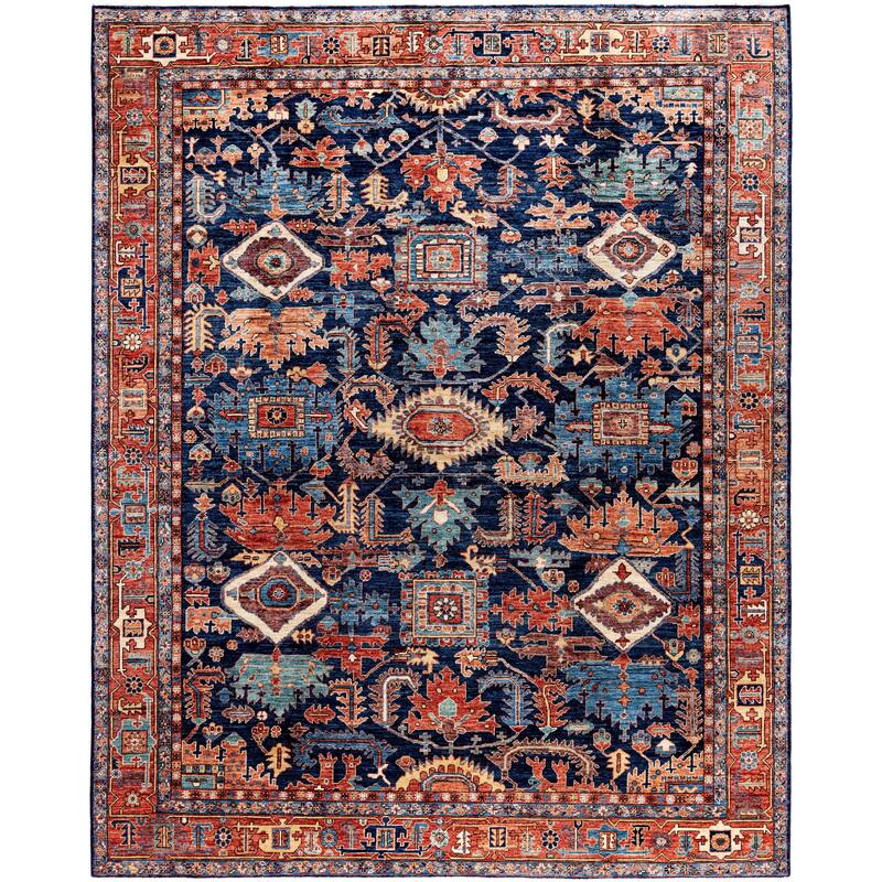 Serapi One-of-a-Kind Hand-Knotted Area Rug - Blue - 8' 2" x 10' 2"