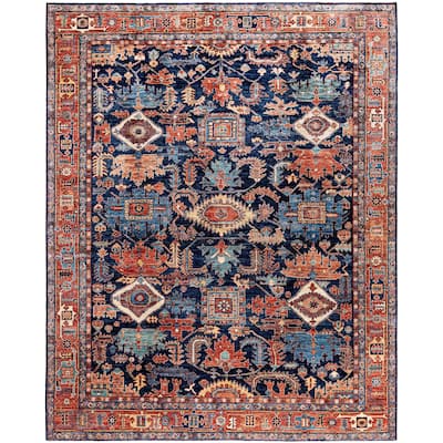 Serapi One-of-a-Kind Hand-Knotted Area Rug - Blue - 8' 2" x 10' 2"