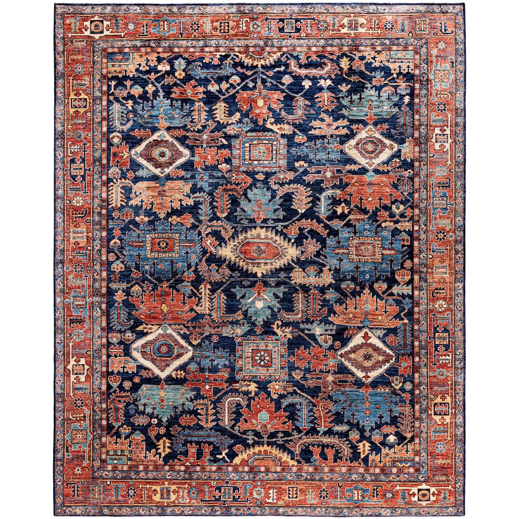 Serapi One-of-a-Kind Hand-Knotted Area Rug - Blue - 8' 2" x 10' 2"