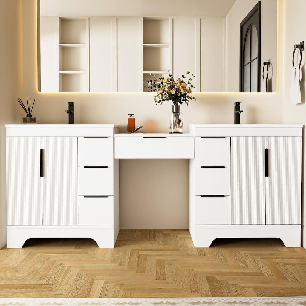 84"/96" Bathroom Vanity with Sink Combo