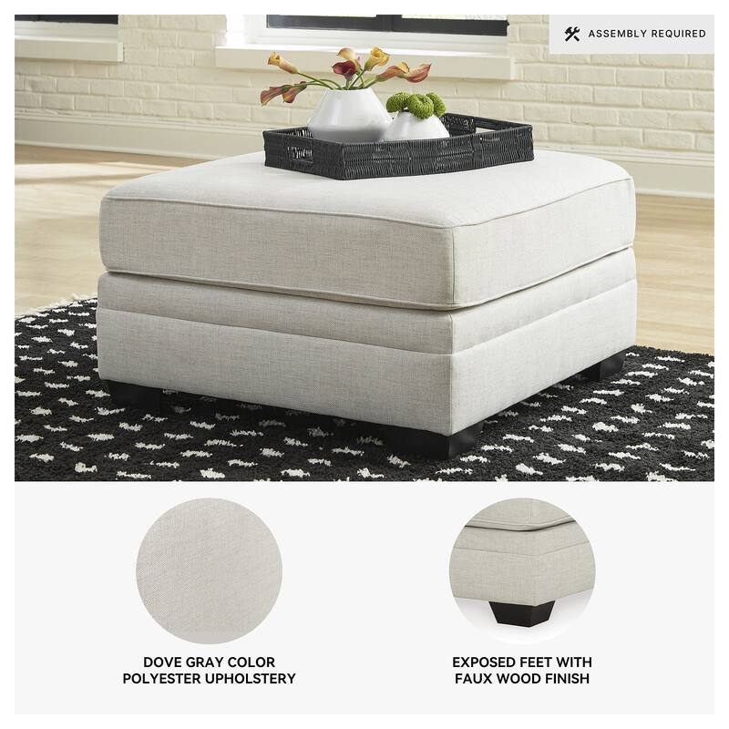 Signature Design by Ashley Huntsworth Gray Oversized Accent Ottoman