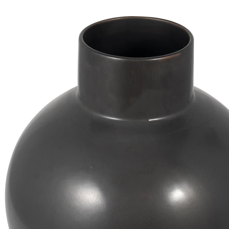 Sagebrook Home Neutral Round Modern Ceramic Bubble Vase