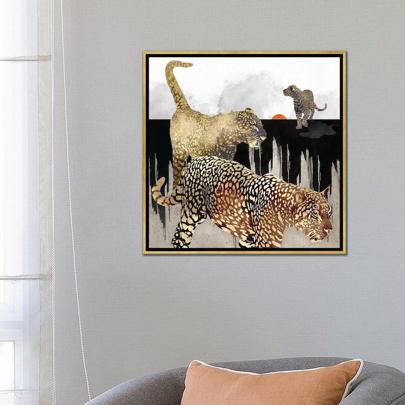 iCanvas "Minimal Leopards" by SpaceFrog Designs Framed Canvas Print
