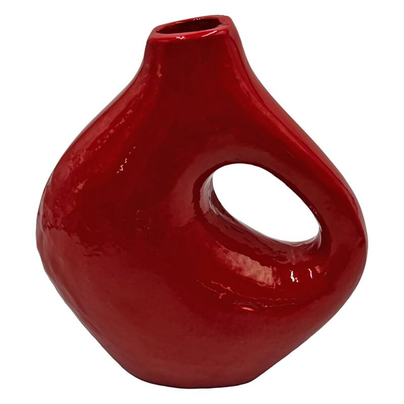 7.5 Inch Tall Decorative Handmade Aluminum Jug Flower Vase