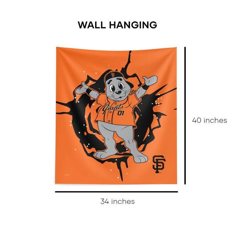 MLB Mascot Printed Wall Hanging