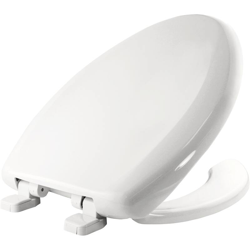 Bemis Elongated Commercial Plastic Open Front Toilet Seat with