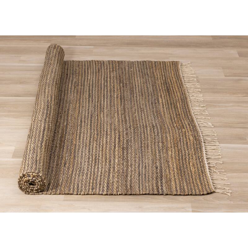 Nairobi Collection - Braided Jute Beige Rug
