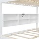 preview thumbnail 4 of 5, Bunk Bed with 6 Storage Cabinets and 2 Plug Outlets USB Ports