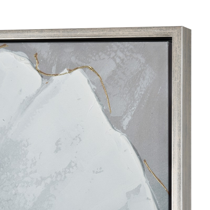 Elk Home Valerie Blooms White Fabric 39.25 Inch Wide Wall Art