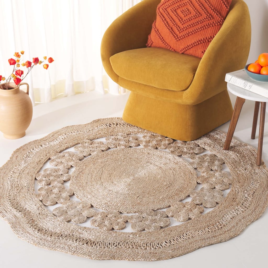 SAFAVIEH Natural Fiber Versie Farmhouse Country Cottage Jute Rug