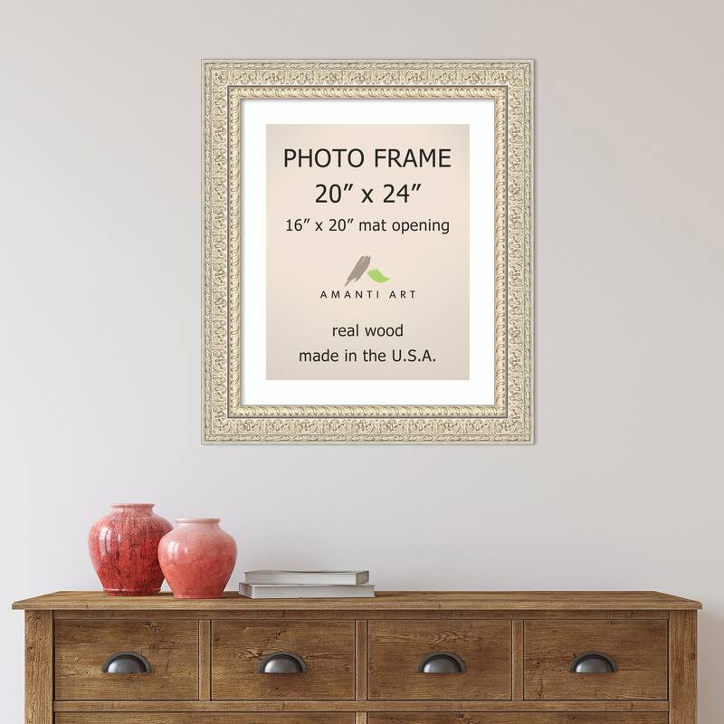 Fair Baroque Cream Ornate Raised Pattern Picture Frame