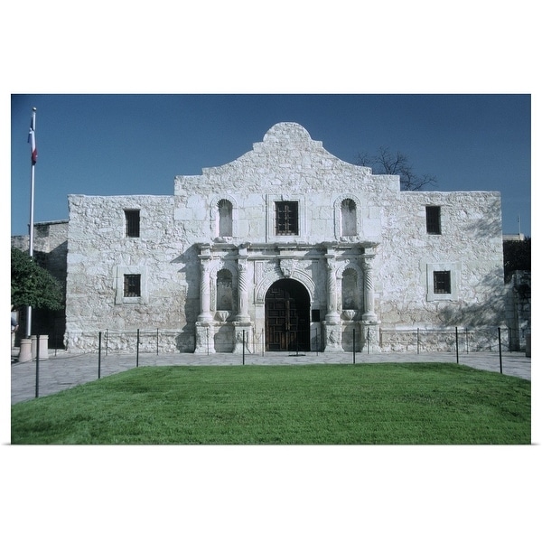 "Main entrance of The Alamo, San Antonio, TX" Poster Print