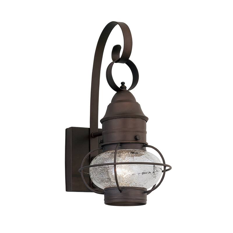 Designers Fountain 1 Light Outdoor 7" Onion Wall Lantern from the - Rustique