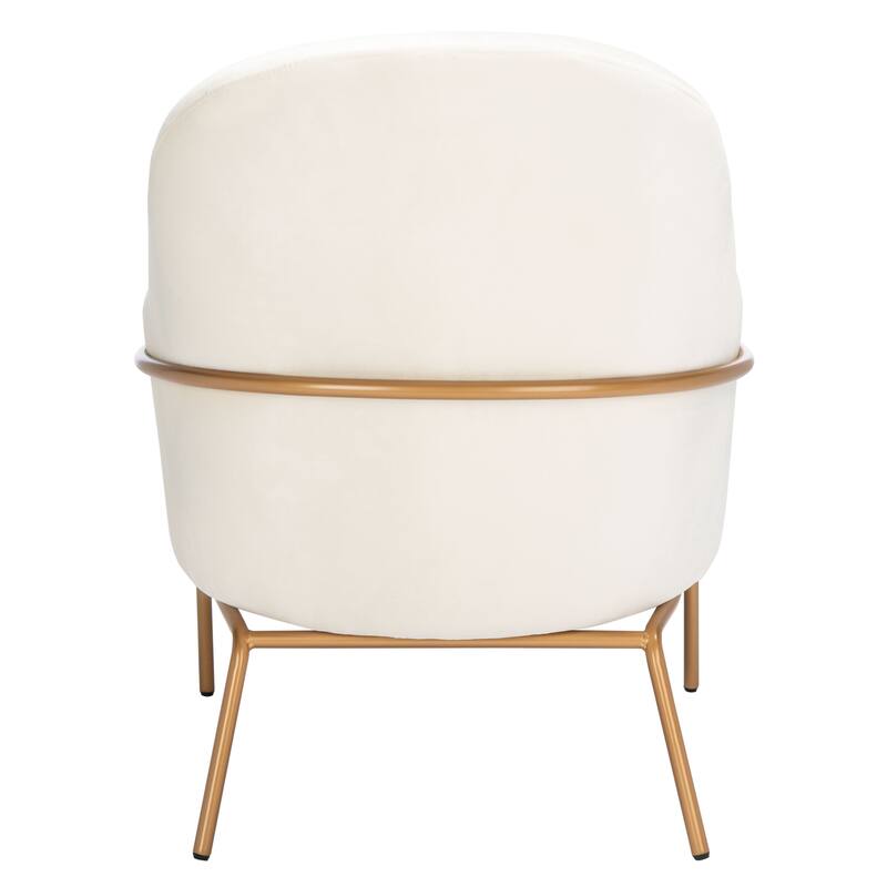 SAFAVIEH Eleazer Glam Velvet Accent Chair - 26.3" W x 31.8" L x 34" H