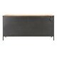 preview thumbnail 8 of 7, Somette Trellis Natural & Gunmetal Two Door Three Drawer Credenza
