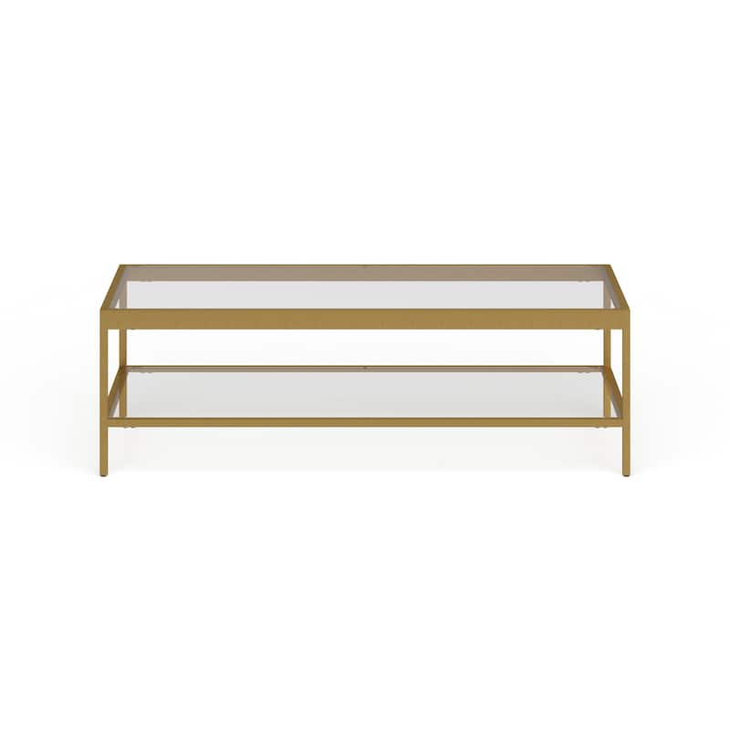 Alexis Metal and Glass Coffee Table