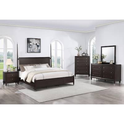 Niguel Brown 5-piece Poster Bedroom Set