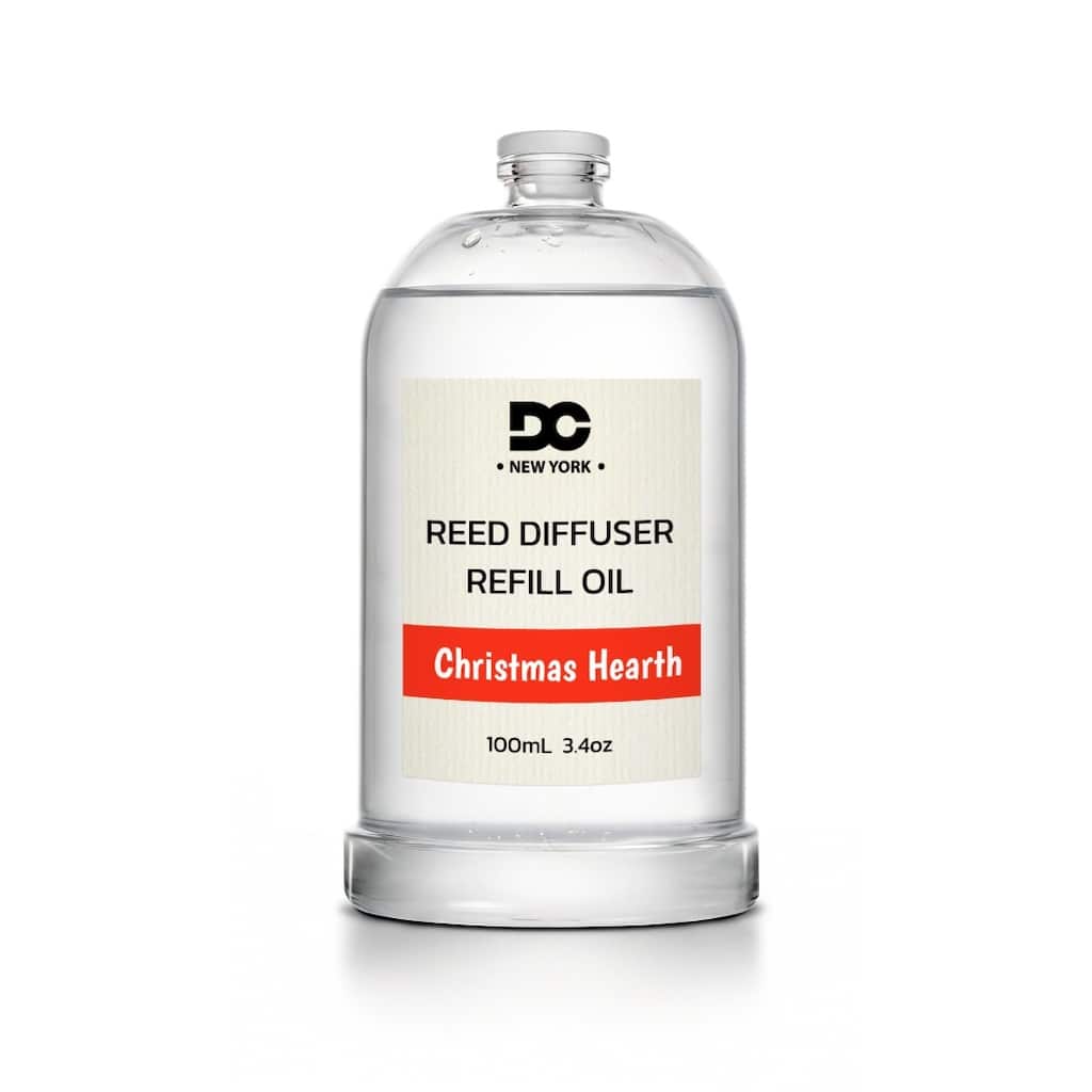 DANIELLA'S CANDLES Christmas Hearth Reed Diffuser Refill Oil - 100ml/3.4oz