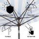 preview thumbnail 84 of 132, 9ft Half Market Umbrella, Scalloped, Crank, Tilt, UV, by JONATHAN Y