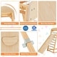 preview thumbnail 12 of 19, Costway 6-in-1 Wood Jungle Gym Montessori Climbing Play Set with - See Details