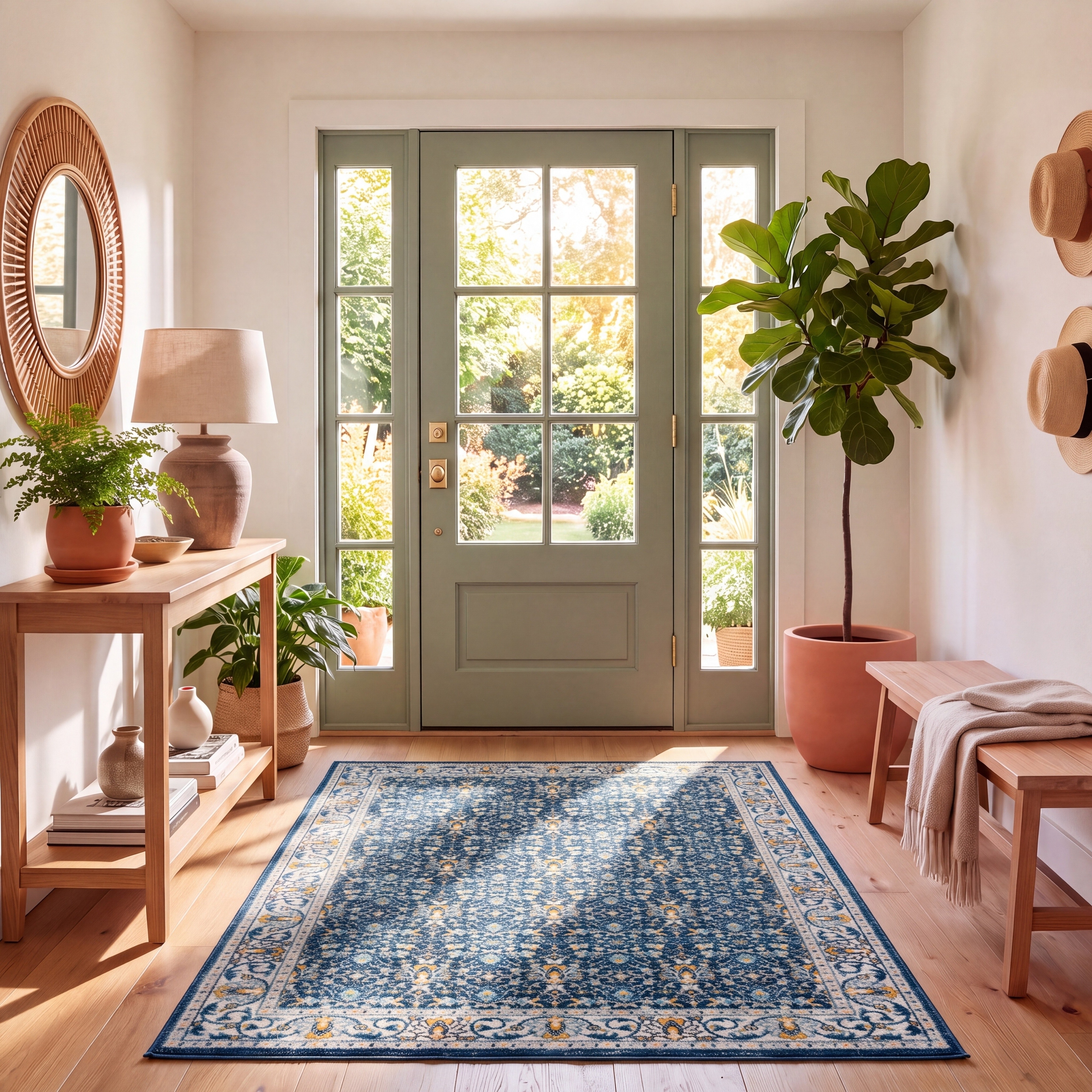SAFAVIEH Madison Olka Vintage Boho Oriental Rug
