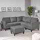 preview thumbnail 19 of 51, Zahra 6-piece Sofa Sectional with Ottoman by Christopher Knight Home