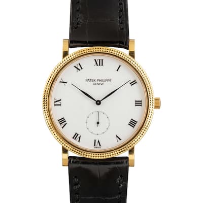 Patek Philippe Calatrava Small Seconds 34mm Men's Watch - Yellow Gold