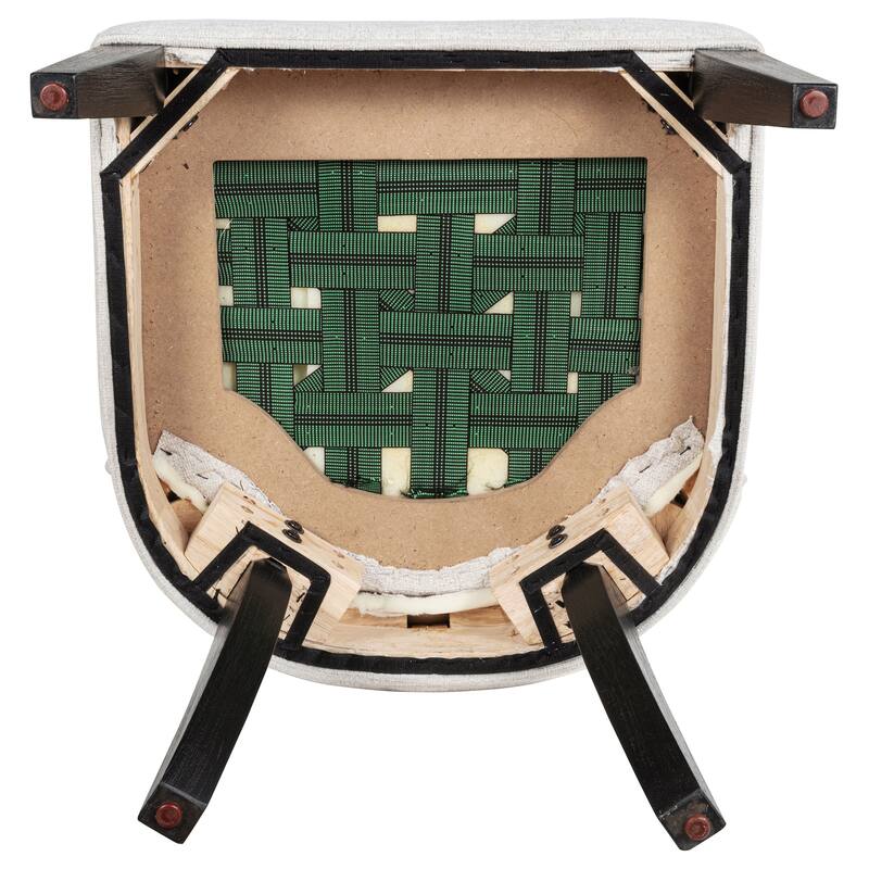 Leandro Upholstered Dining Side Chair Cream (Set of 2)