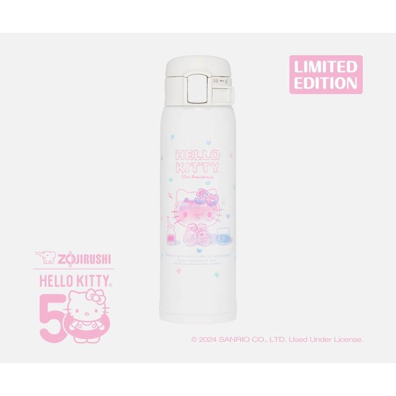 Hello Kitty Stainless Mug - 16 OZ - White-Pink