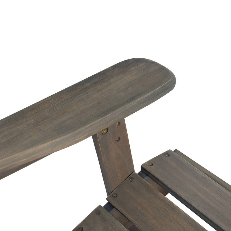 Rustic Acacia Wood Foldable Adirondack Chairs