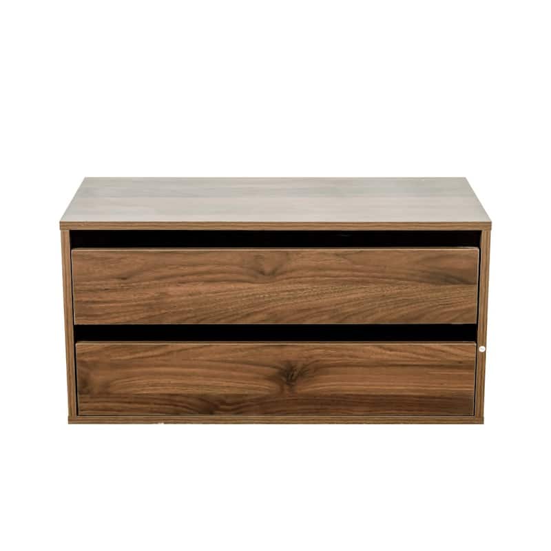 28.35" Wood Stackable Mounted Closet Storage Book Cabinet for Living Area