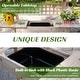 preview thumbnail 5 of 21, Outsunny 39'' x 18'' x 55'' Wood Garden Potting Work Table with Hidden Storage, Sink Basin, & Below Clapboard