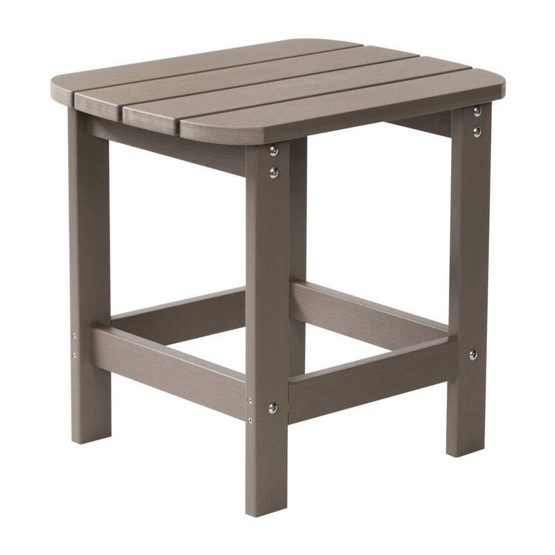 3pc Commercial Indoor/Outdoor Adirondack Set with 2 Loungers, Side Table
