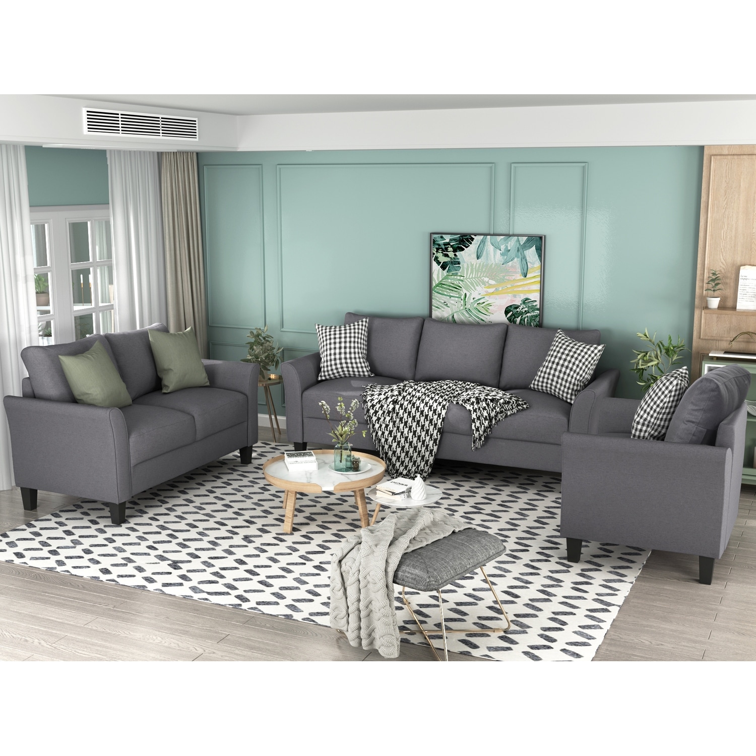 Loveseat shop and armchair