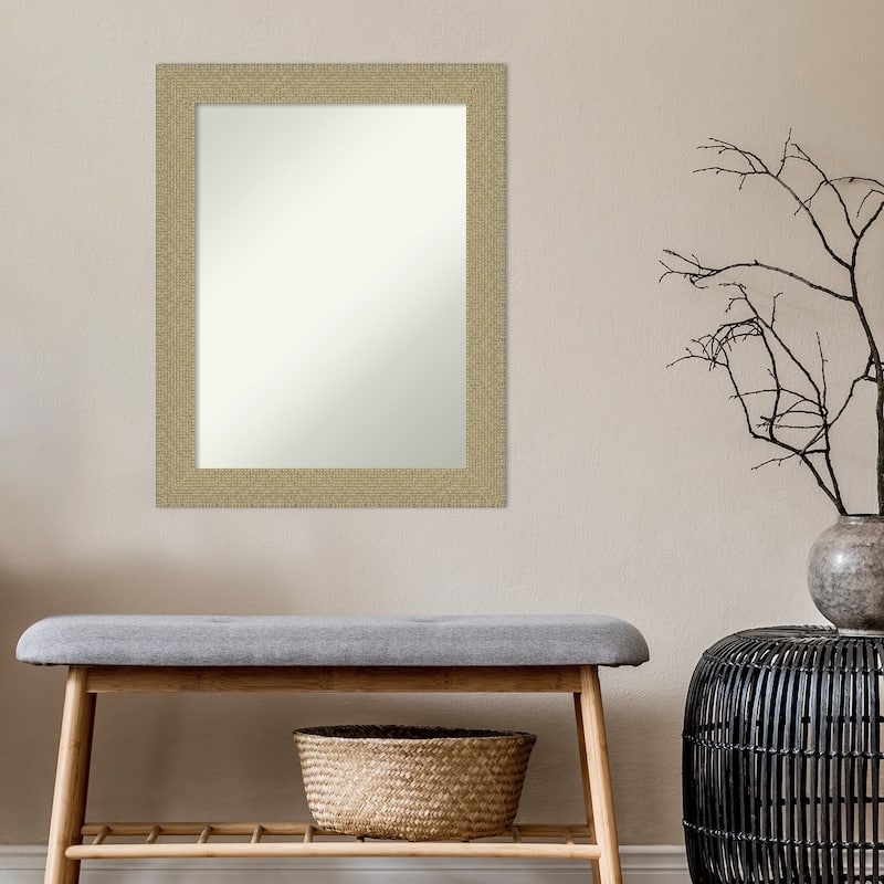 Non-Beveled Wall Mirror - Mosaic Gold Frame