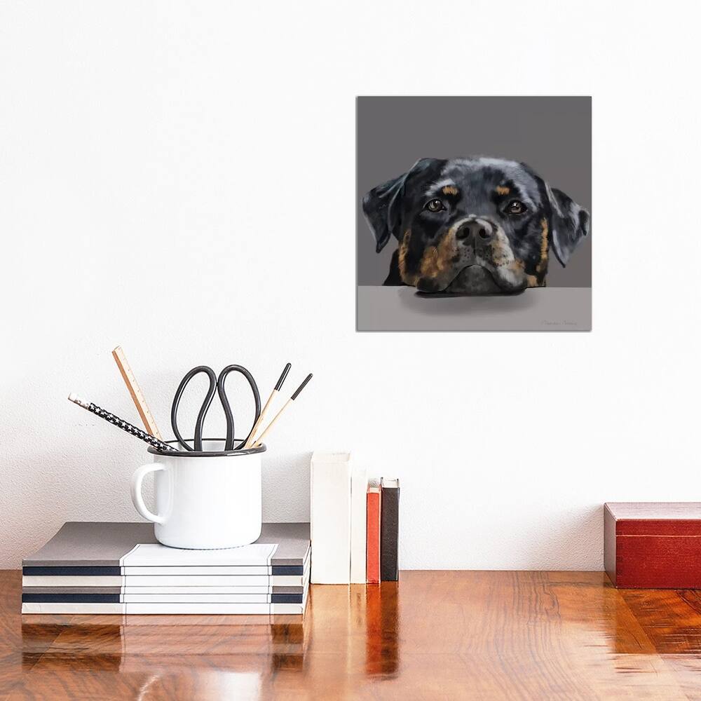 iCanvas "Rotweiller" by Vicki Newton Canvas Print