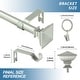 preview thumbnail 14 of 34, Modern Square Urn Adjustable Drapery Curtain Rod with Clip Rings