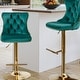 preview thumbnail 17 of 125, Velvet Upholstered Nailheads Tufted Swivel Bar Stools (Set of 6)