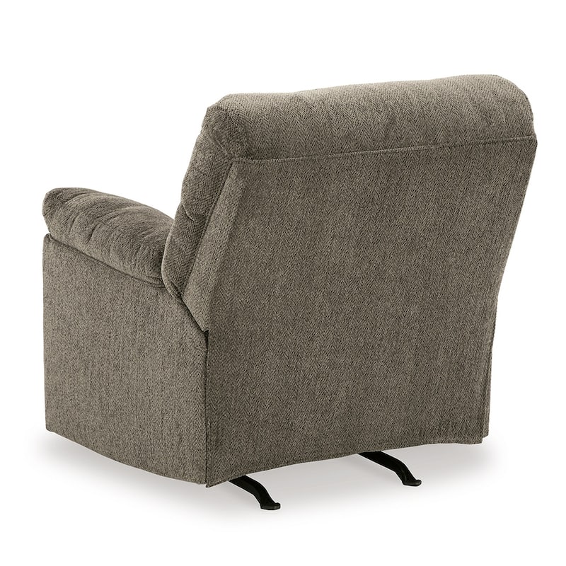 Tul Rocker Recliner Chair, Poly Fiber Foam Fill, Putty Gray Polyester