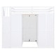 preview thumbnail 8 of 13, Full Size Bunk Bed with Wardrobe, Desk & Shelves, Multi-Functional Space Saver - White