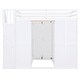 preview thumbnail 8 of 13, White Full Size Bunk Bed with Wardrobe, Desk and Shelves for Kids, Boys and Girls, Bedroom