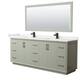 Option Light Green, Black Trim, White Quartz Top