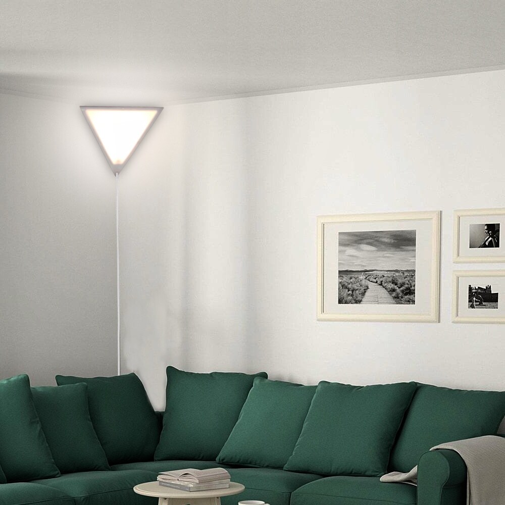 Triangle shop corner lamp