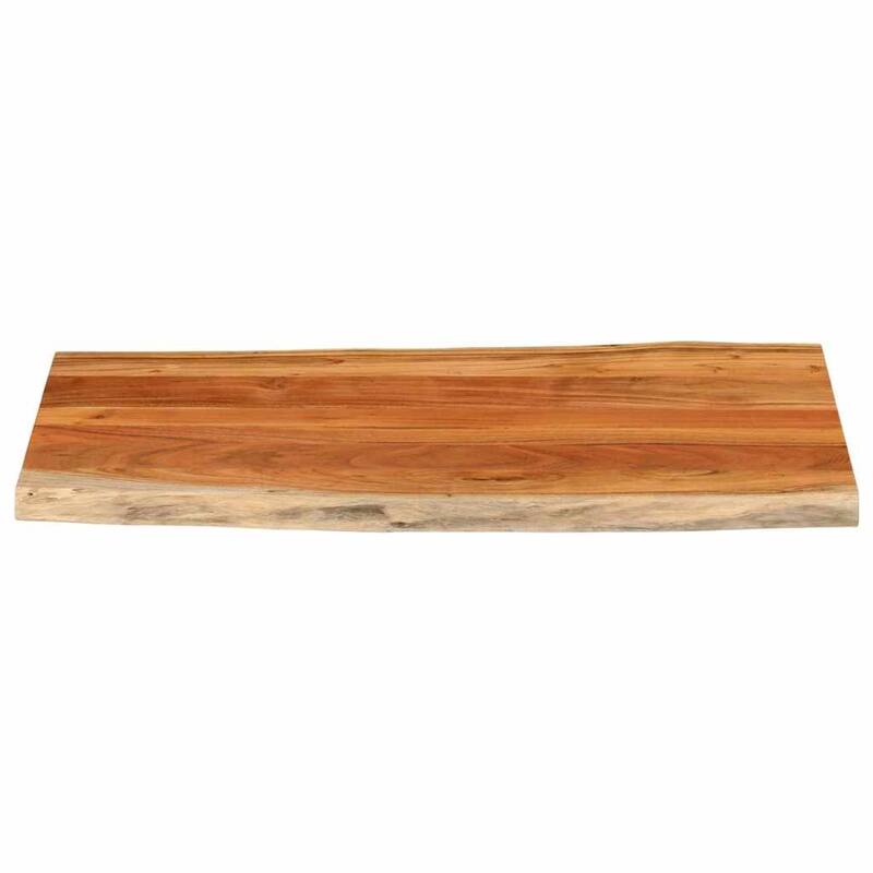 vidaXL Table Top Replacement Board Tabletop Accessory Solid Wood Live Edge