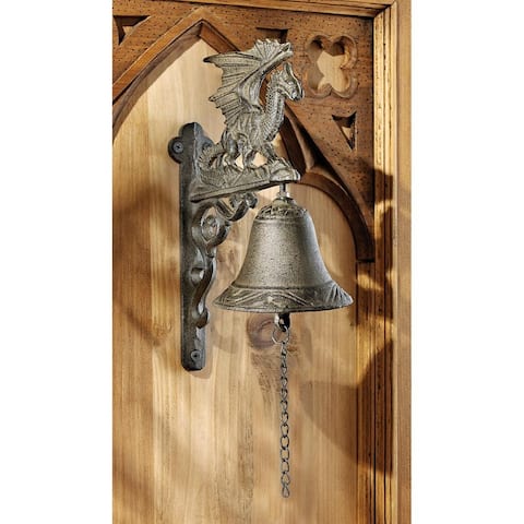 Design Toscano Dragon of Murdock Manor Gothic Iron Bell