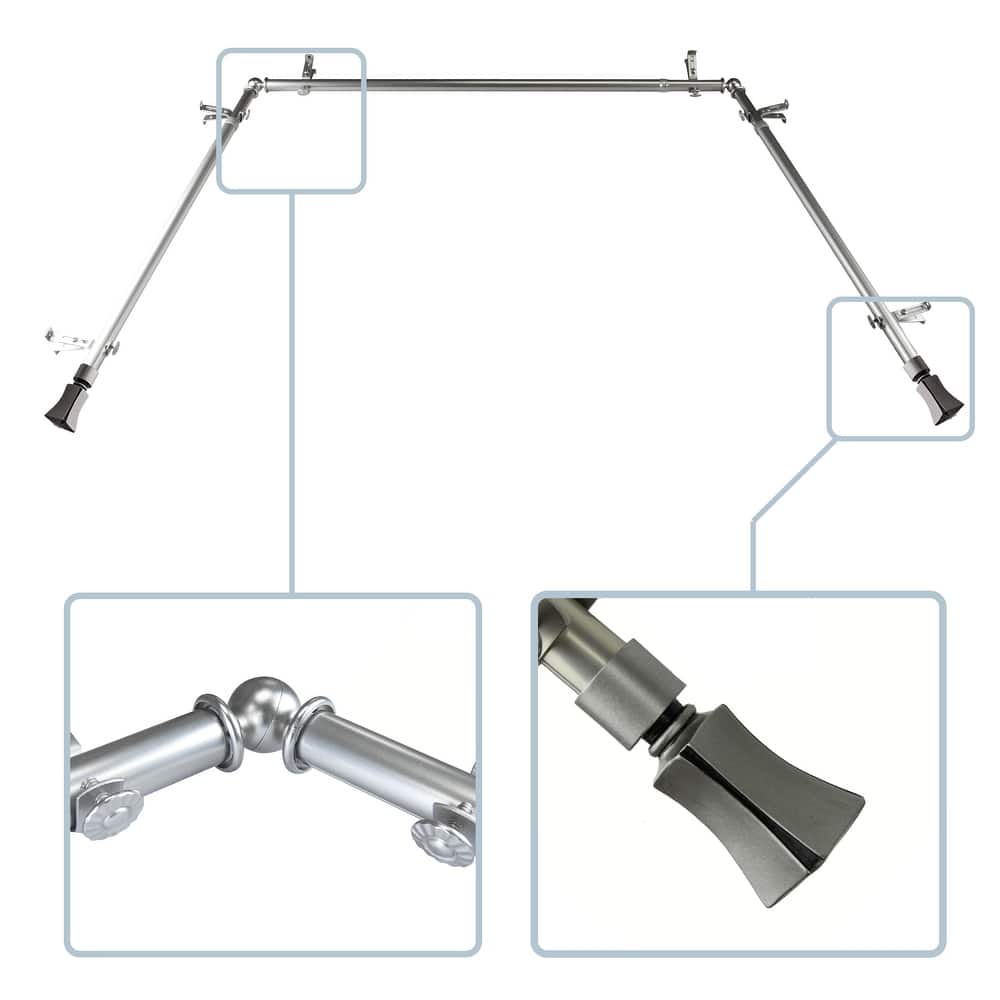 InStyleDesign Tower 13/16" Bay curtain rod 20"-36", 38"-72"