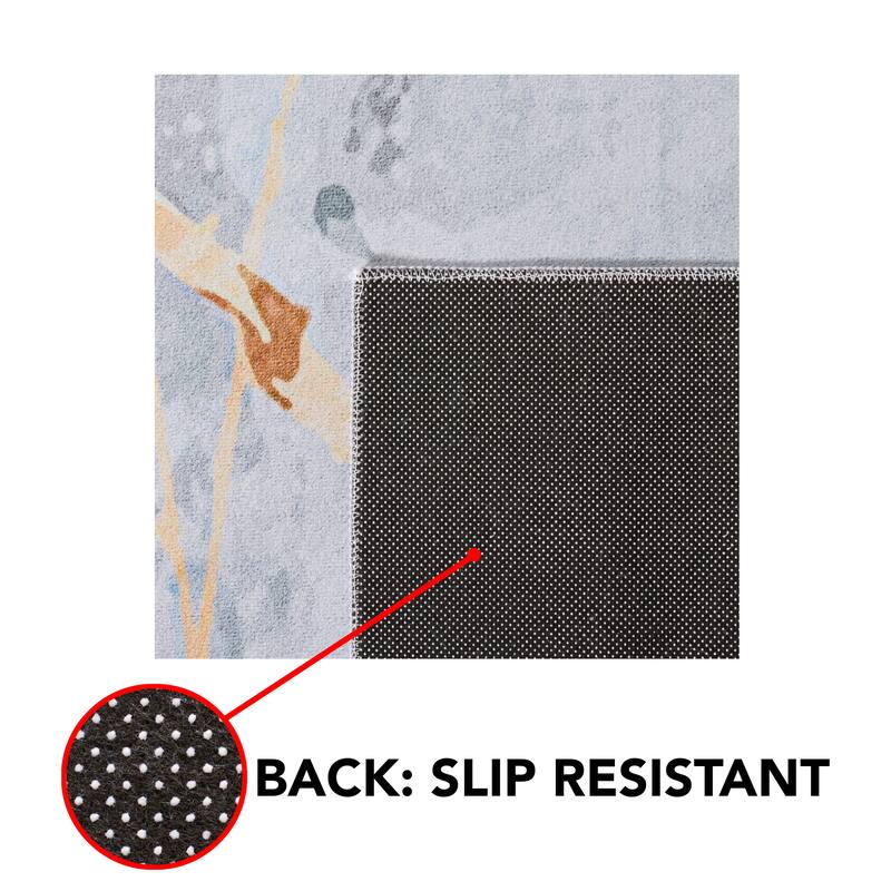 SAFAVIEH Tacoma Machine Washable Slip Resistant Sula Modern Abstract